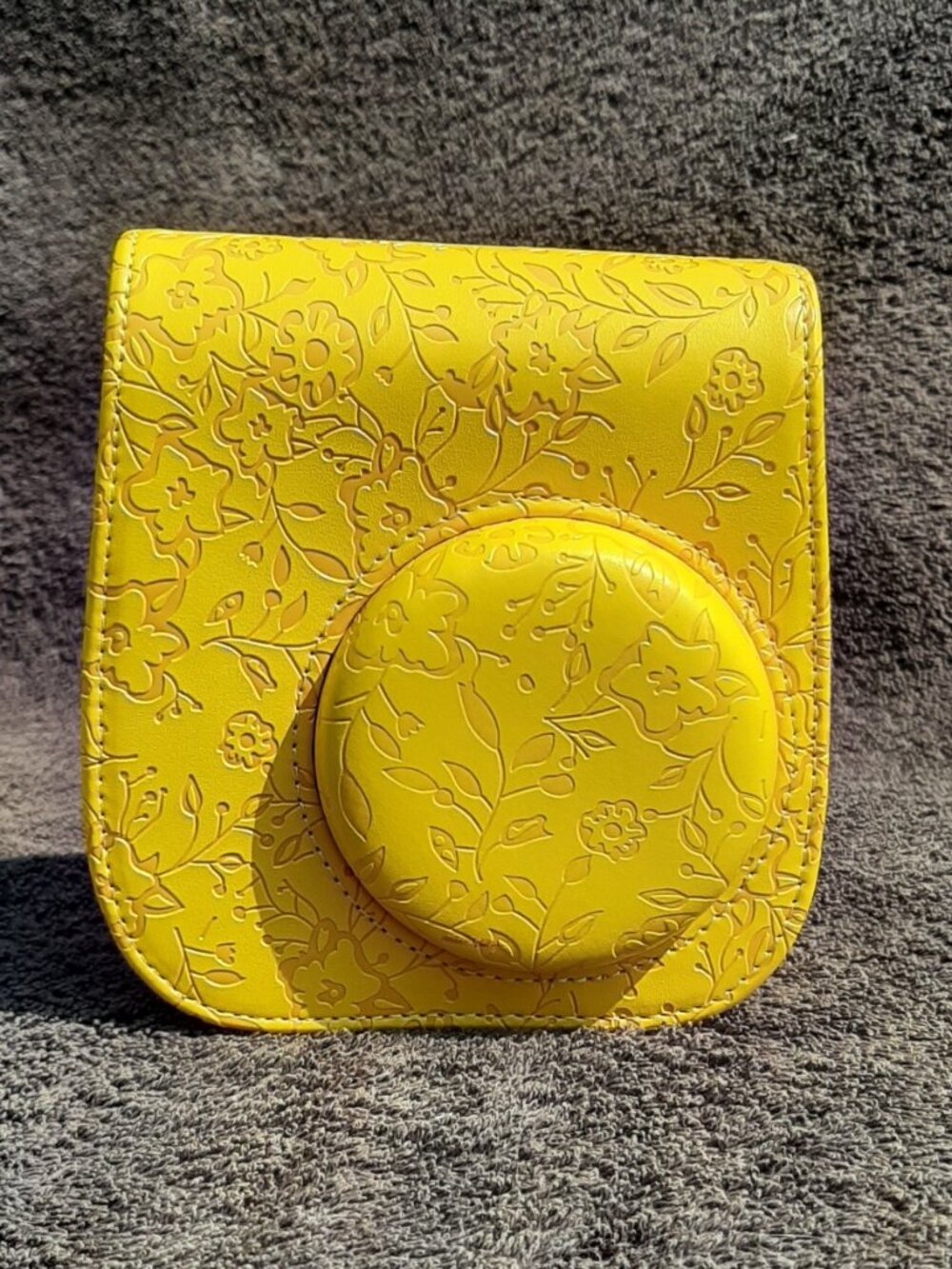 Recollections Instant Memories Camera Case With Strap Yellow NEW 5" x 2" x 5"